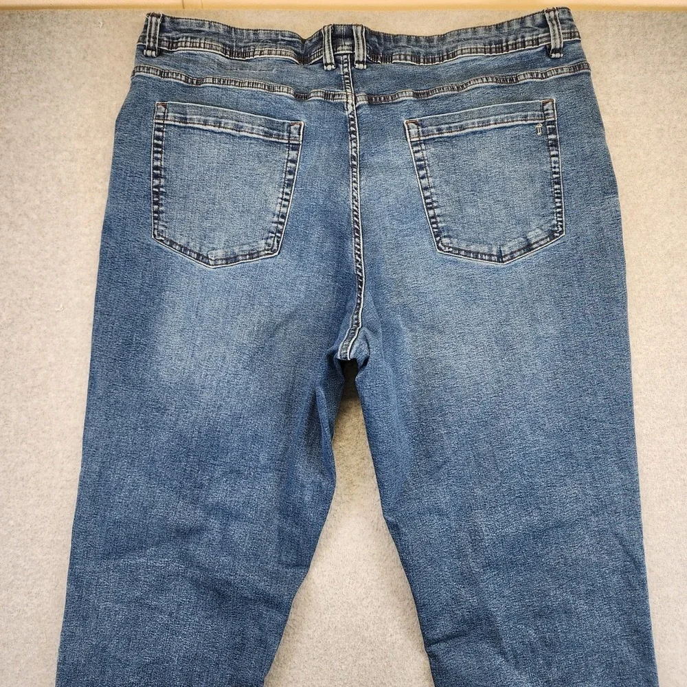 The Perfect Jean‎ NYC TPJ Thick Thicc Jeans Stretch Denim 42x32 Mens Blue Pants